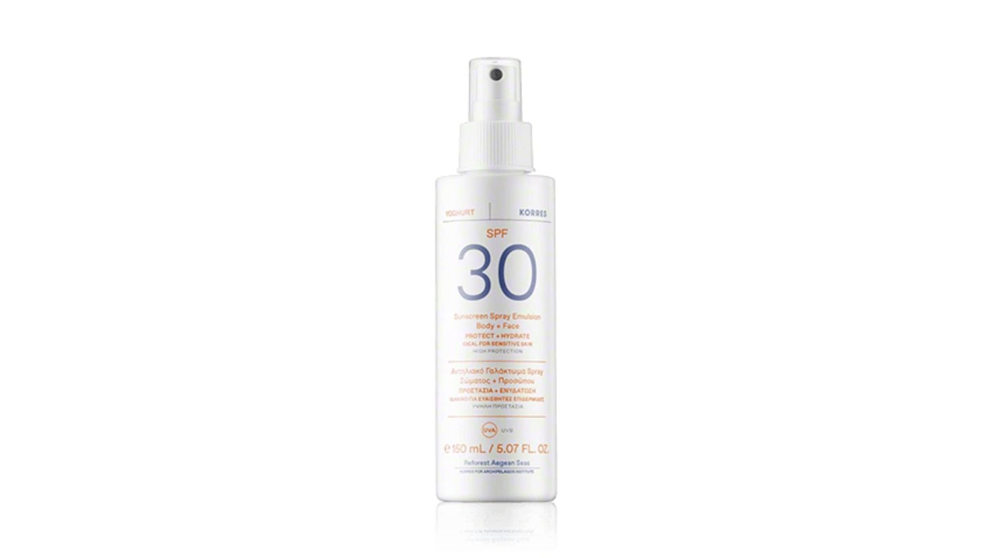 Korres Yoghurt Sunscreen Spray Emulsion Body + Face SPF30 150ml