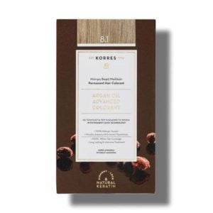 Korres Argan Oil Advanced Colorant 8.1 Ash Light Blonde 75ml
