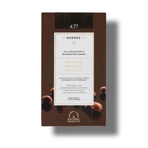 Korres Argan Oil Advanced Colorant 4.77 Dark Chocolate 75ml