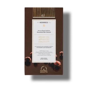 Korres Argan Oil Advanced Colorant 6.1 Ash Dark Blonde 75ml