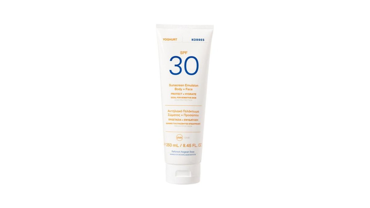 Korres Yogurt Sunscreen Body + Face Emulsion SPF30 200ml