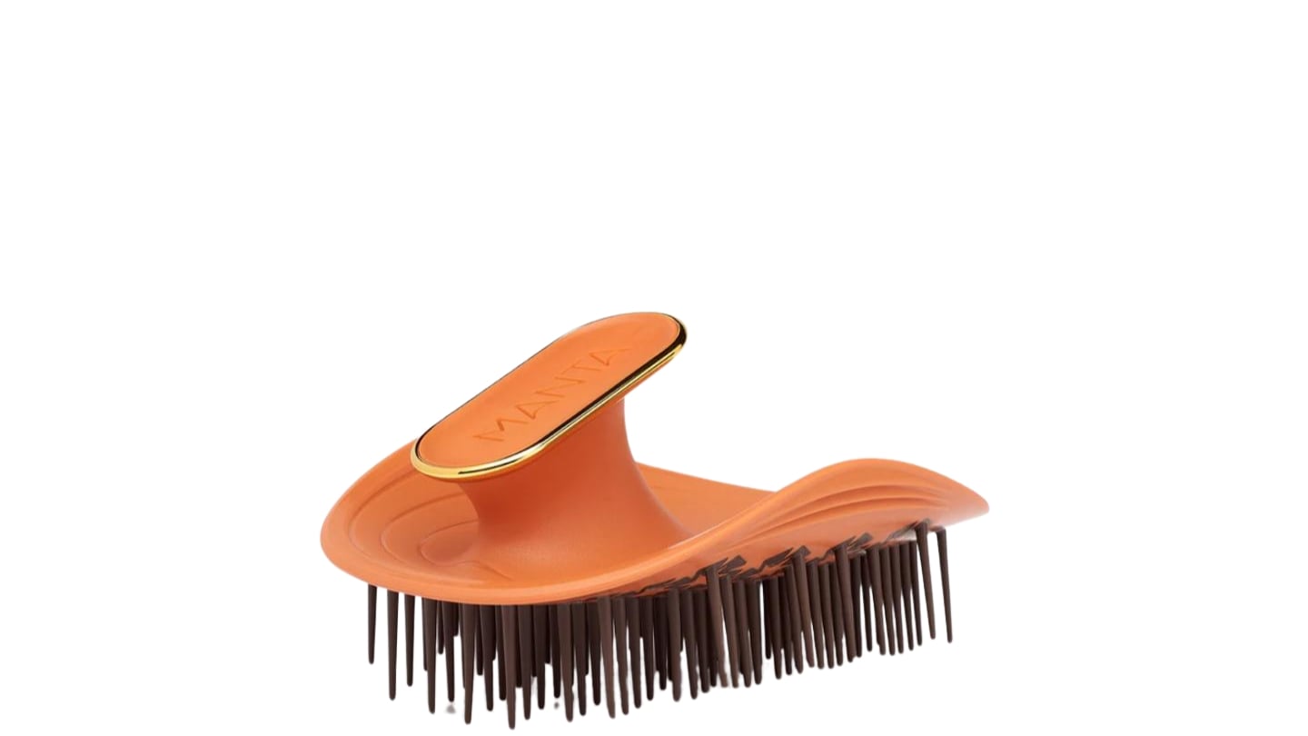 Manta Healthy Hair Brush Orange Kinks, Coils & Curls