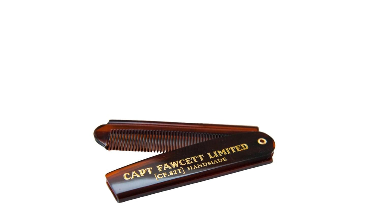 Captain Fawcett Folding Pocket Beard Comb