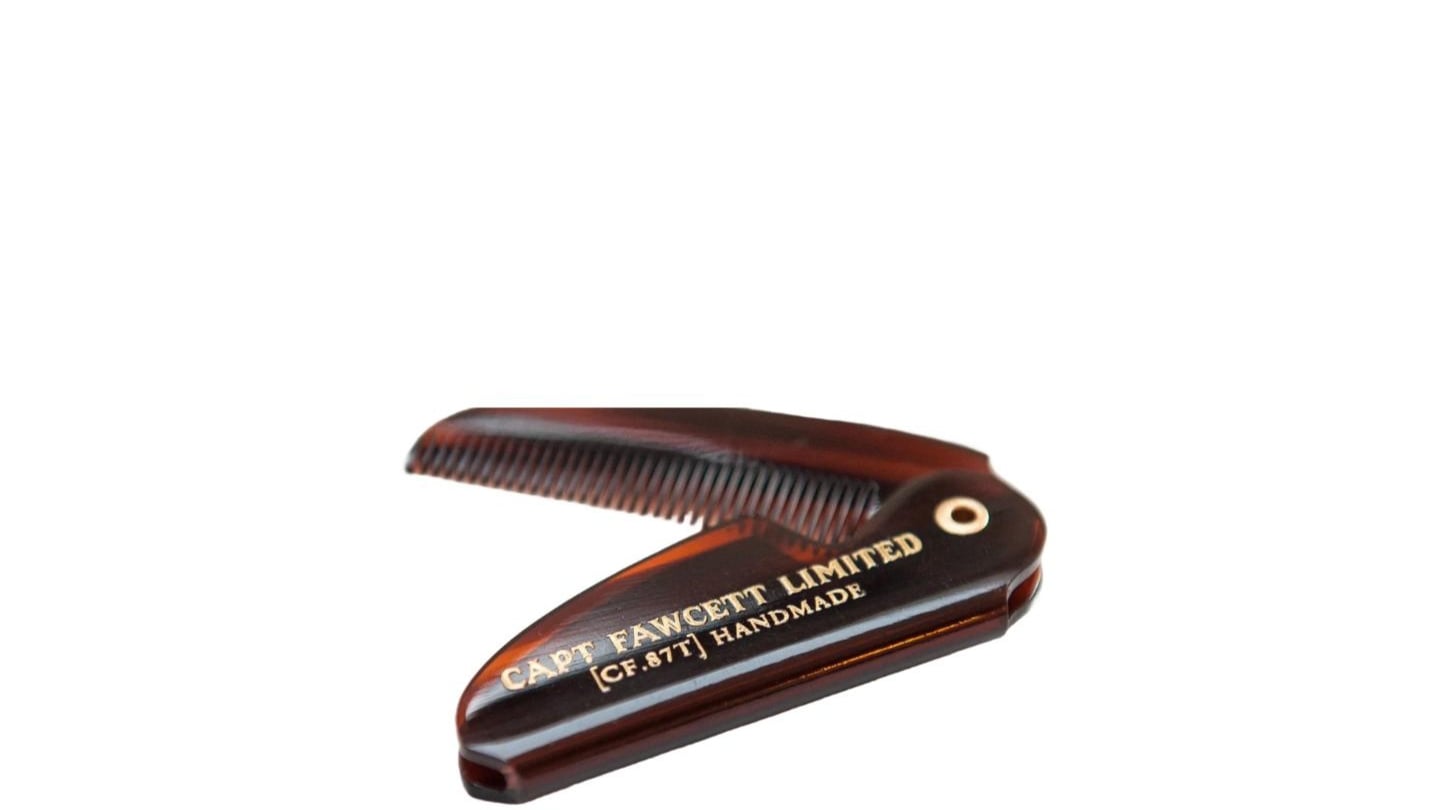 Captain Fawcett Folding Pocket Moustache Comb