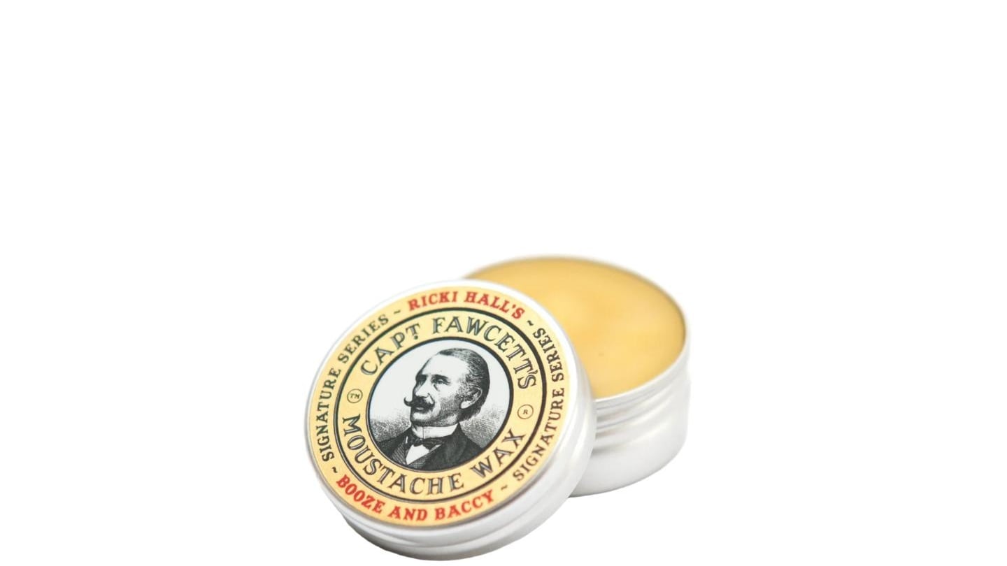 Captain Fawcett Ricki Hall’s Booze & Baccy Moustache Wax 15ml