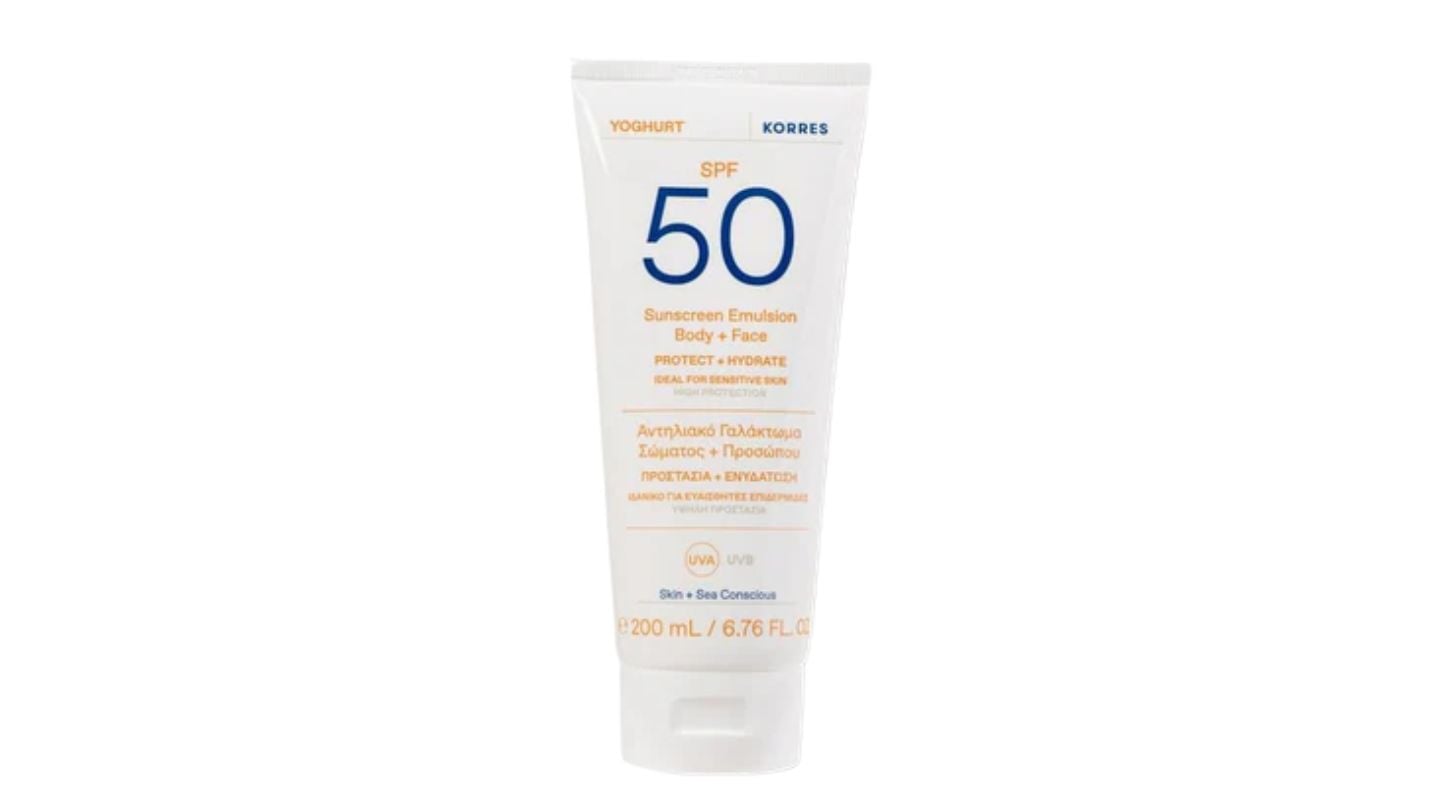 Korres Yogurt Sunscreen Body + Face Emulsion SPF50 200ml