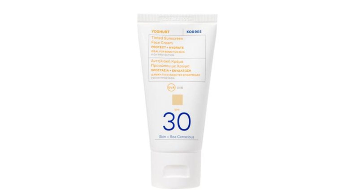 Korres Yoghurt Tinted Sunscreen Face Cream SPF30 50ml