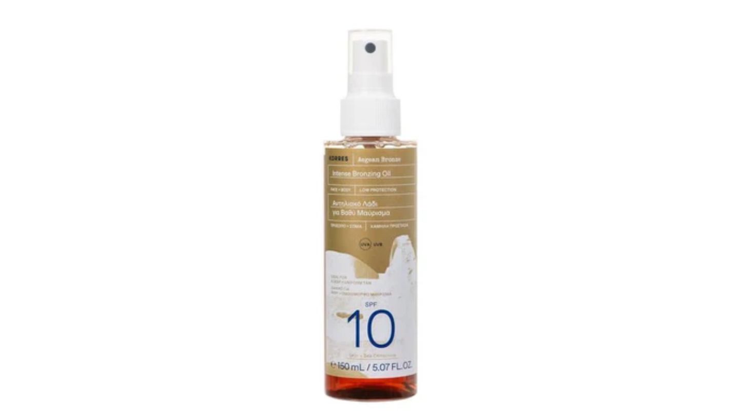 Korres Aegean Bronze Intense Bronzing Oil Face + Body SPF10 150ml