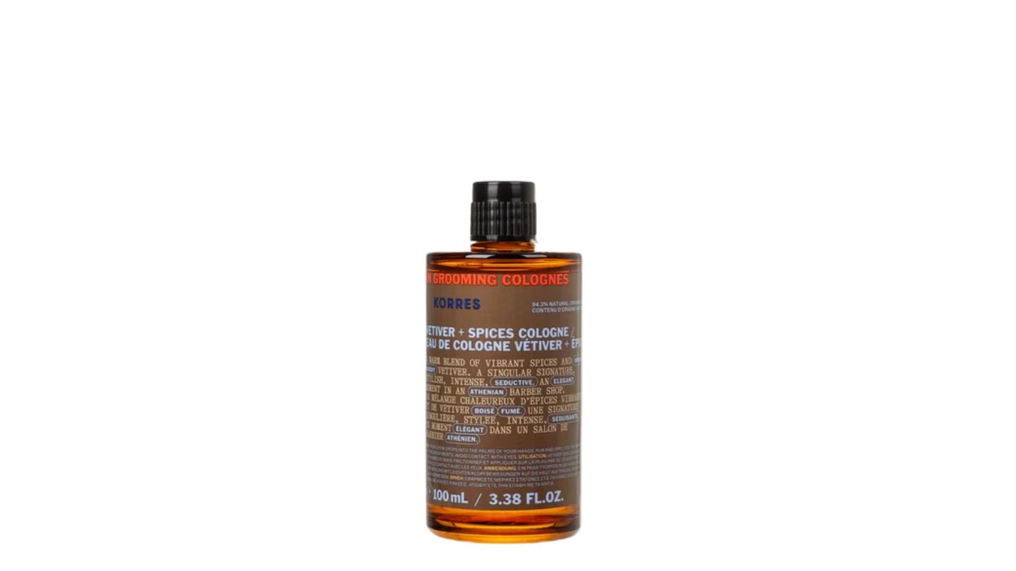 Korres Athenian Grooming Vetiver + Spices Eau de Cologne 100ml