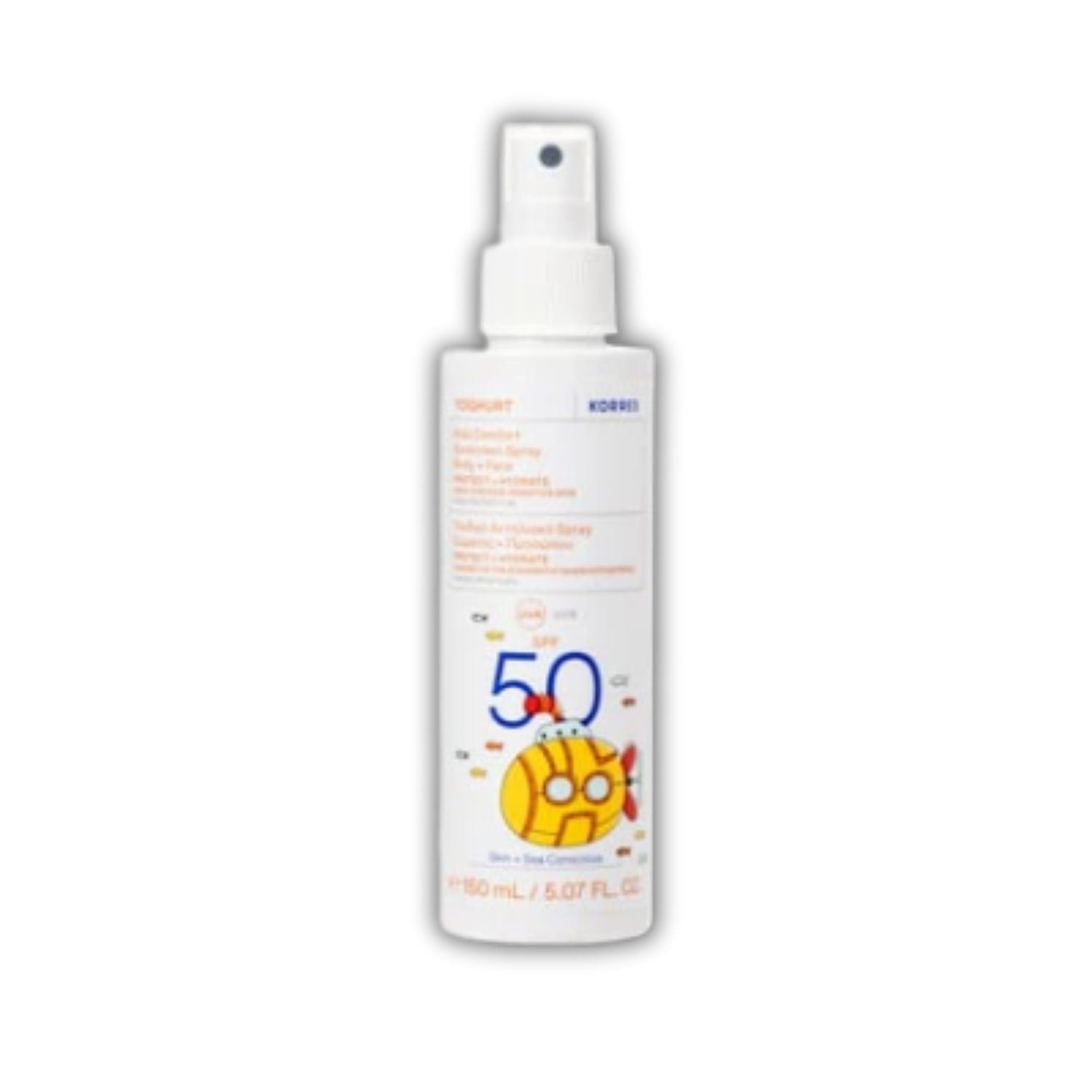 Korres Yoghurt Kids Comfort Sunscreen Body + Face Spray SPF50 150ml